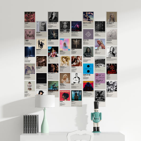 40 Music Card - Wall Collage Set