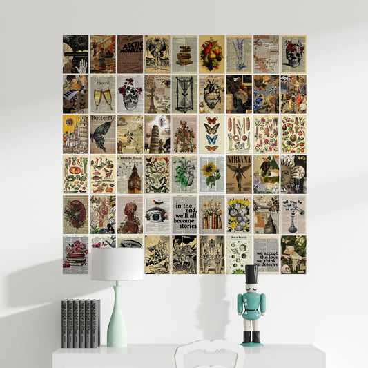 54 Vintage Aesthetic - Wall Collage Set