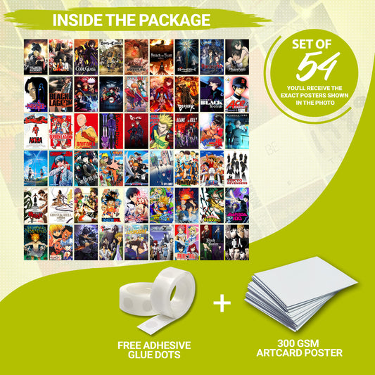 54 Anime Series - Wall Collage Set