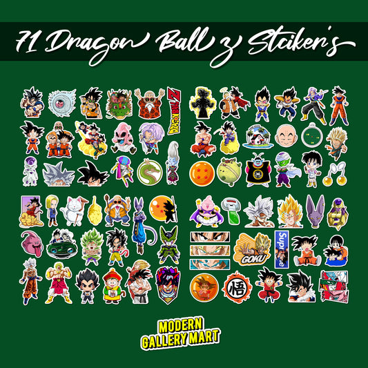 Dragon Ball Z Vinyl Stickers Pack (70pcs)