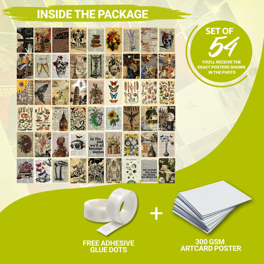 54 Vintage Aesthetic - Wall Collage Set