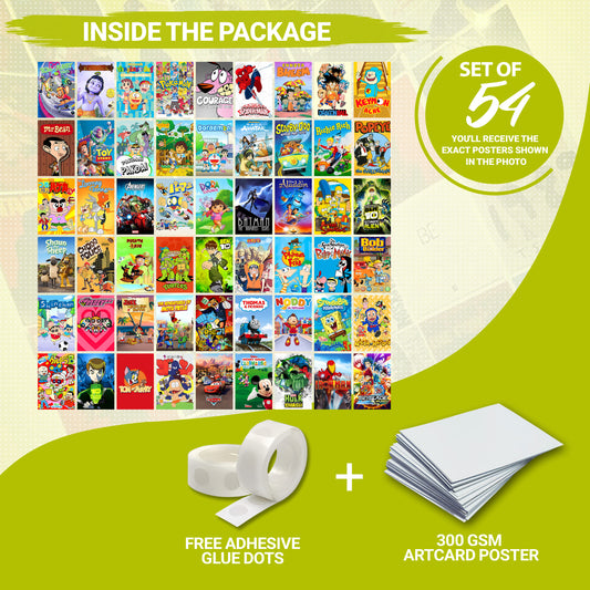 54 Cartoon - Wall Collage Set