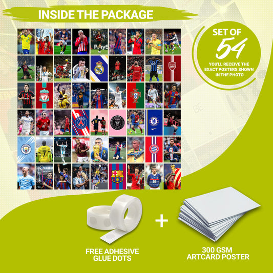 54 Football - Wall Collage Set