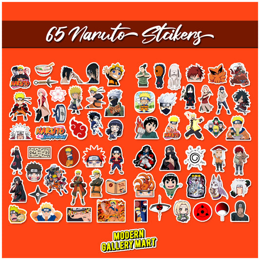 Naruto Vinyl Stickers Pack (65pcs)
