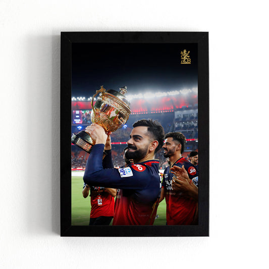 Virat Kohli - RCB IPL Victory - A4 Size Photo Frame #5