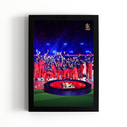 Virat Kohli - RCB IPL Victory - A4 Size Photo Frame #7