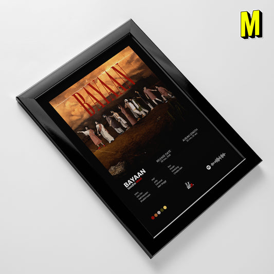 Seedhe Maut Frame - Bayaan Album Cover Frame - A4 Size Photo Frame #8