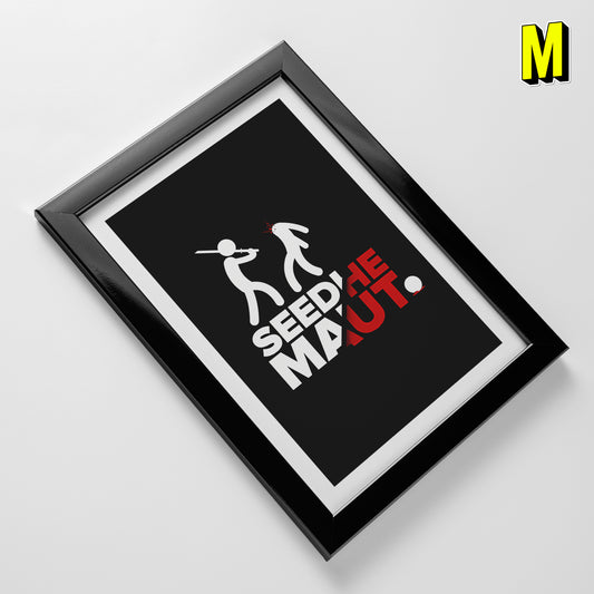 Seedhe Maut Frame - Seedhe Maut Logo Frame - A4 Size Photo Frame #4