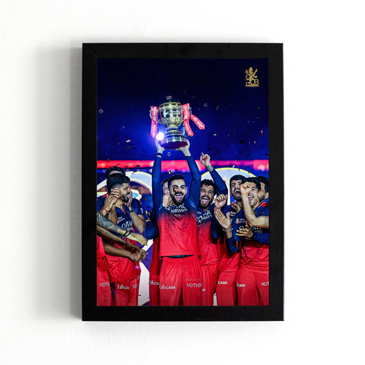 Virat Kohli - RCB IPL Victory - A4 Size Photo Frame #11