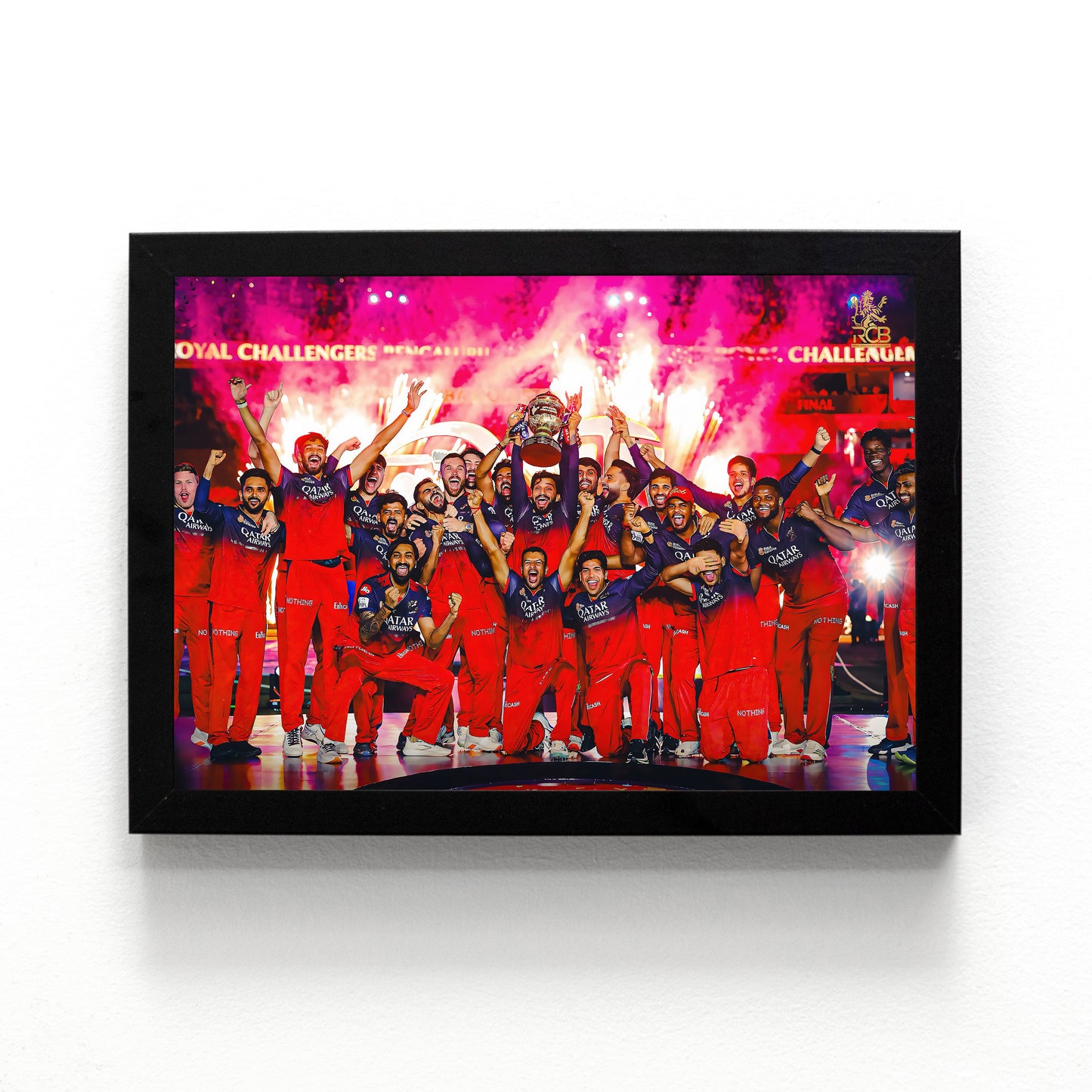Virat Kohli - RCB IPL Victory - A4 Size Photo Frame #12