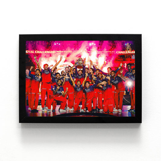 Virat Kohli - RCB IPL Victory - A4 Size Photo Frame #12