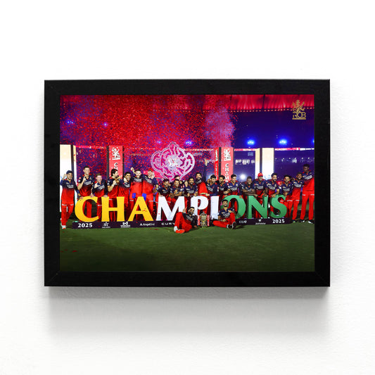 Virat Kohli - RCB IPL Victory - A4 Size Photo Frame #14