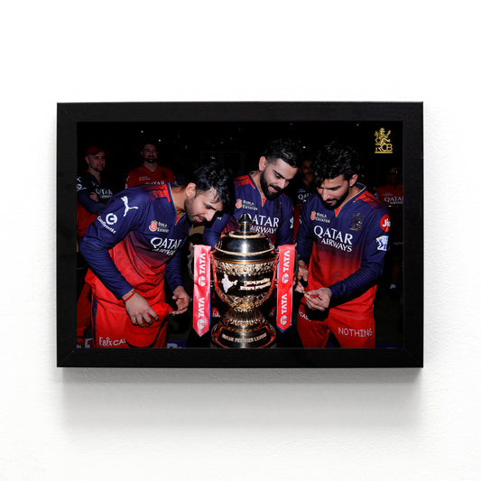 Virat Kohli - RCB IPL Victory - A4 Size Photo Frame #15
