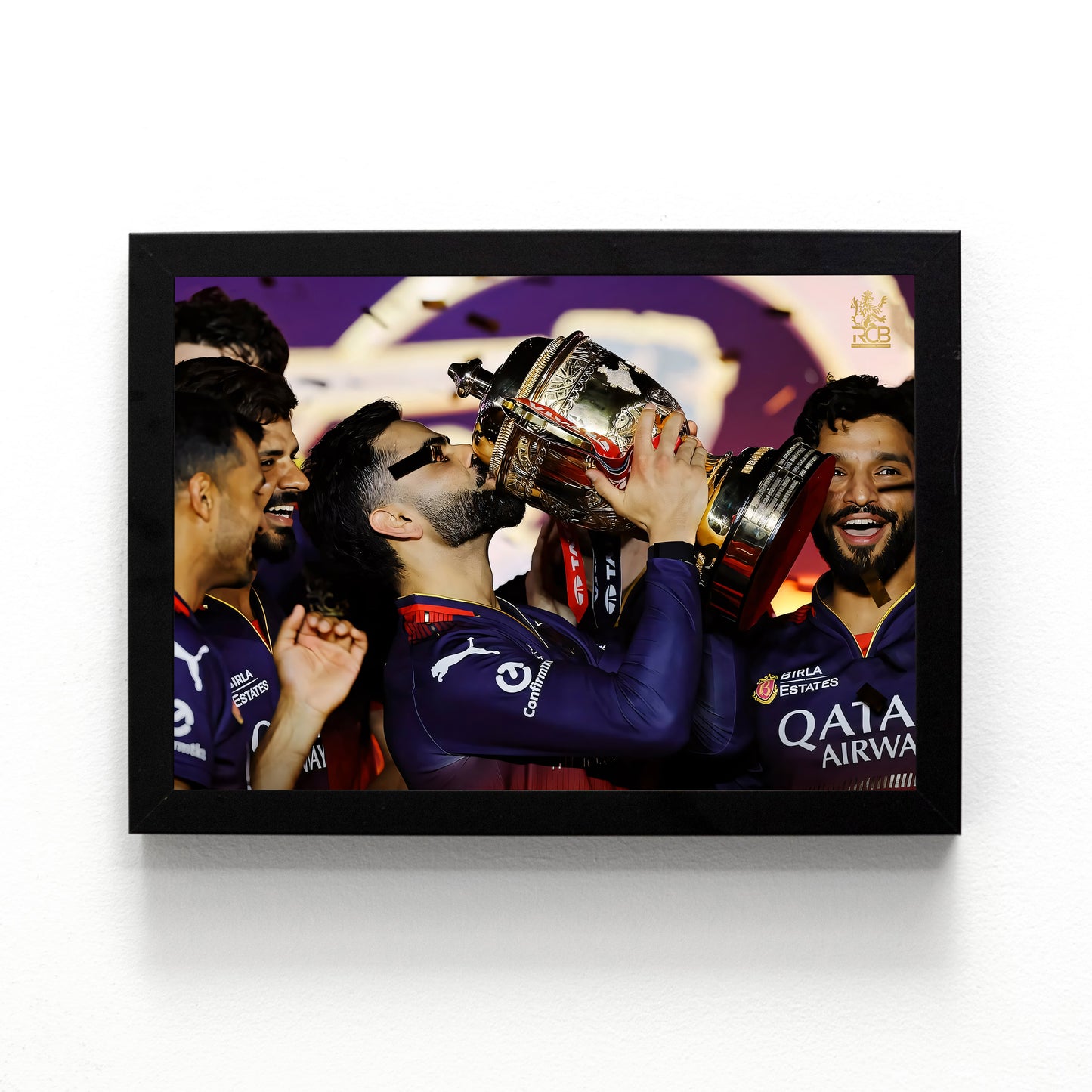 Virat Kohli - RCB IPL Victory - A4 Size Photo Frame #16