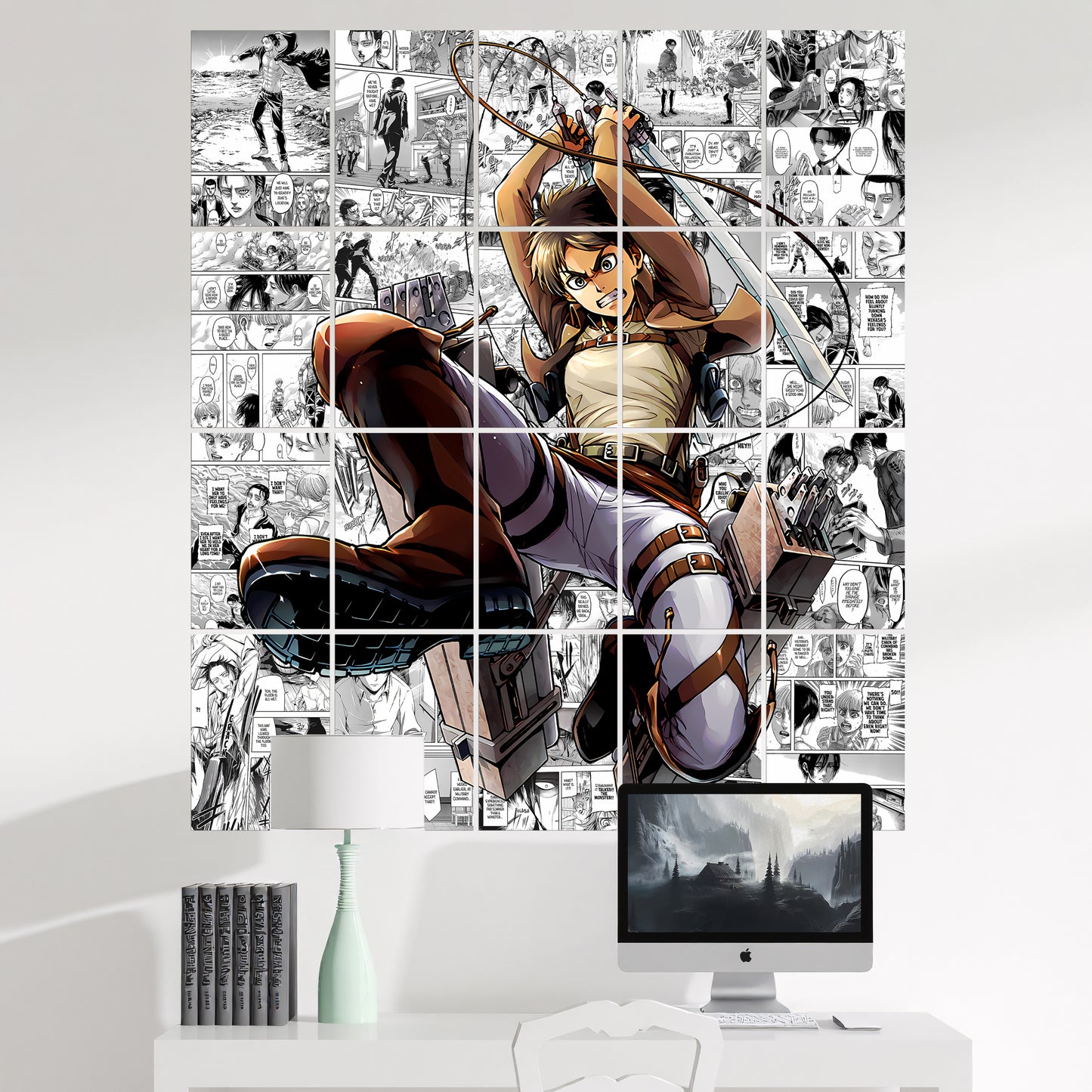 20 Attack on Titan Eren Yeager - Manga Poster - A4 Size (8.3 x 11.7 inch)