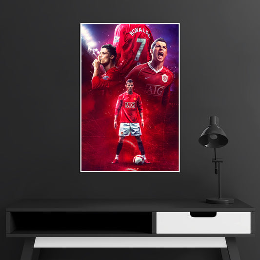 CR7 - Cristiano Ronaldo - Football Poster