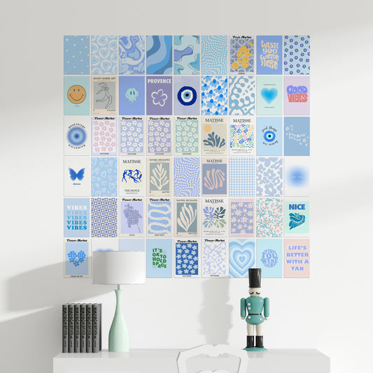 54 Danish Blue - Wall Collage Set