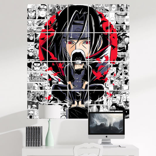 20 Naruto Itachi Uchiha #2 - Manga Poster - A4 Size (8.3 x 11.7 inch)