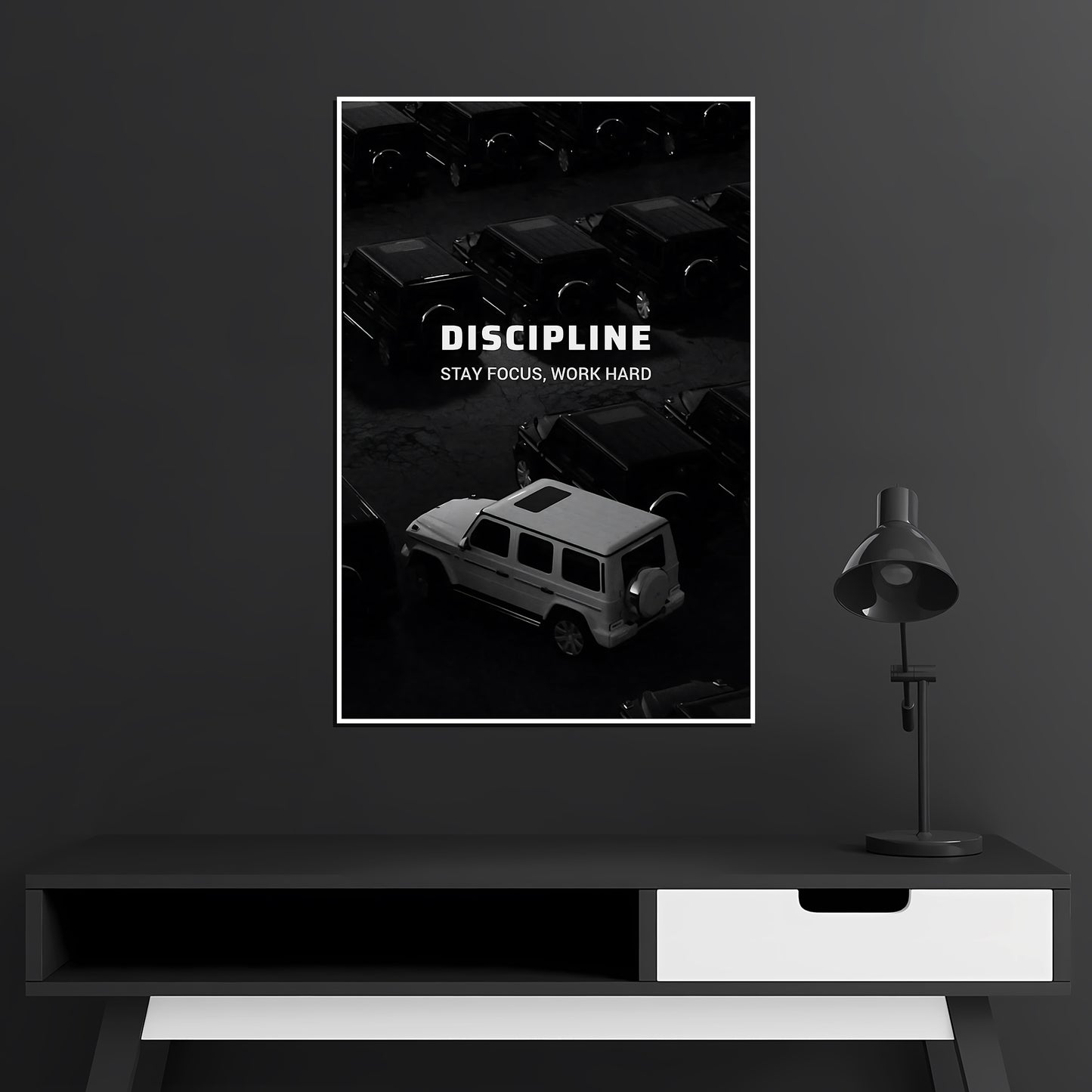 Discipline - Stay Focus Hard Work - Motivational Poster #03