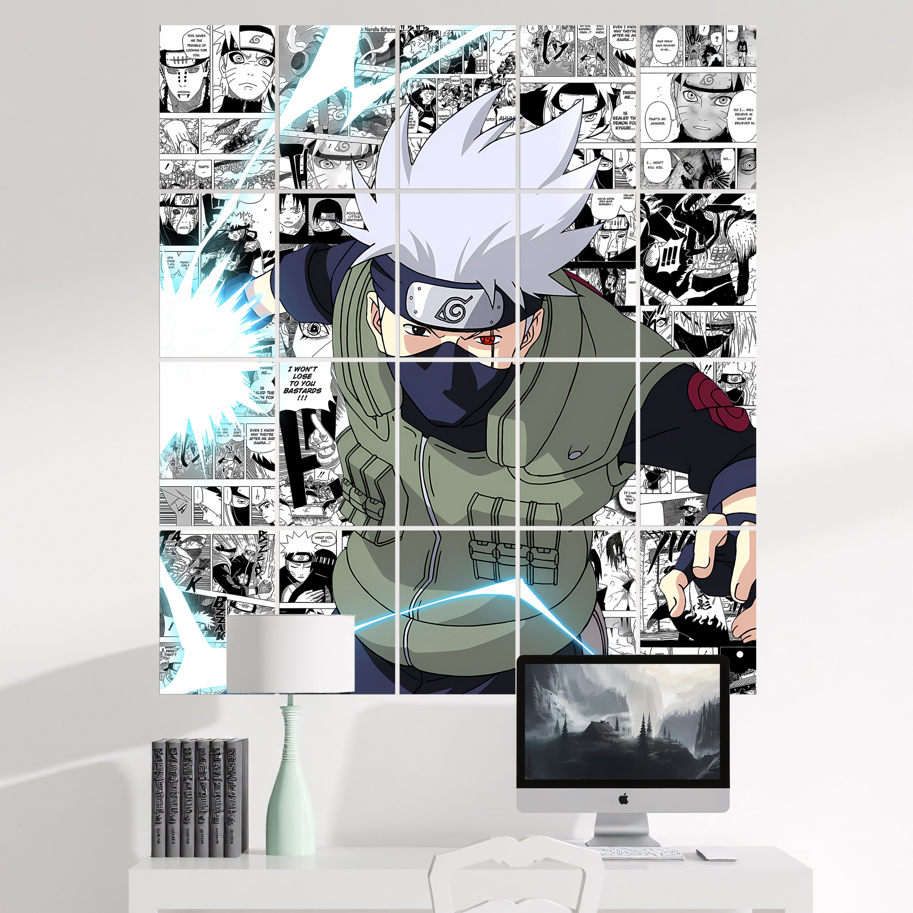 20 Naruto Kakashi Hatake - Manga Poster - A4 Size (8.3 x 11.7 inch