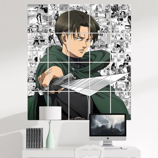 20 Attack on Titan Levi Ackerman - Manga Poster - A4 Size (8.3 x 11.7 inch)
