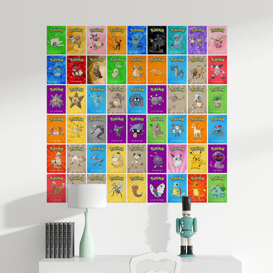 54 Pokemon - Wall Collage Set