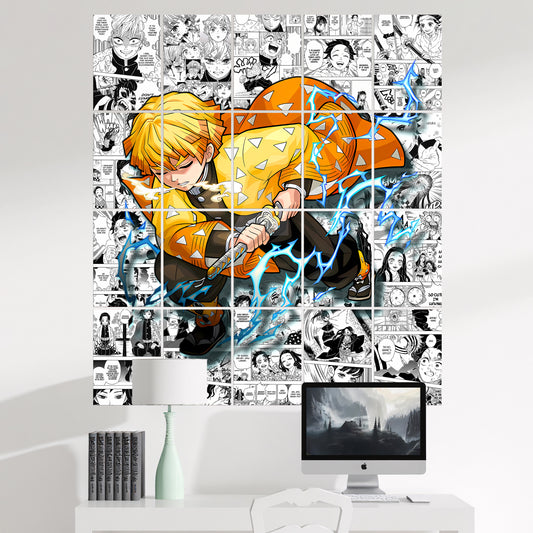 20 Demon Slayer Zenitsu Agatsuma - Manga Poster - A4 Size (8.3 x 11.7 inch)