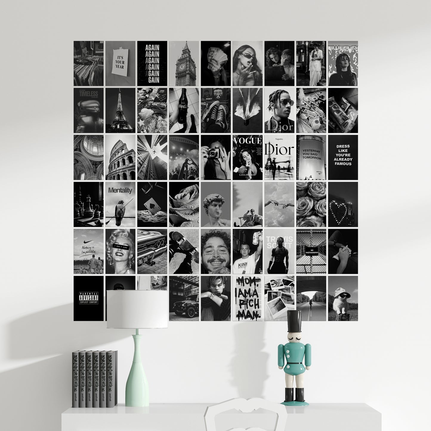 54 Black Aesthetic - Wall Collage Set
