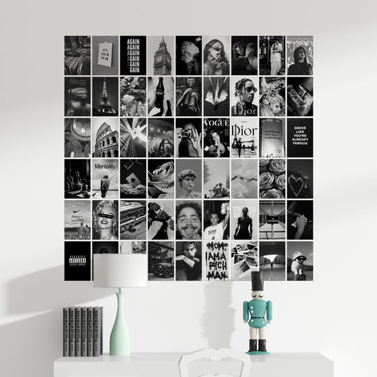 54 Black Aesthetic - Wall Collage Set