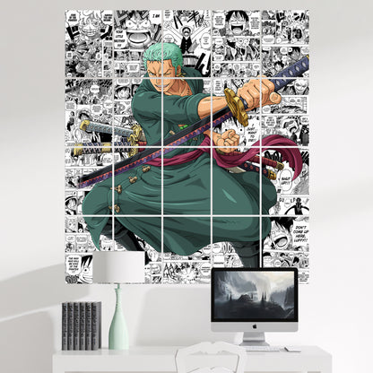 20 One Piece Roronoa Zoro - Manga Poster - A4 Size (8.3 x 11.7 inch)