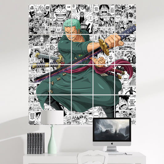 20 One Piece Roronoa Zoro - Manga Poster - A4 Size (8.3 x 11.7 inch)
