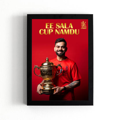 Virat Kohli - RCB IPL Victory - A4 Size Photo Frame #1