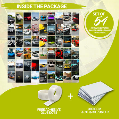 54 Car - Wall Collage Set