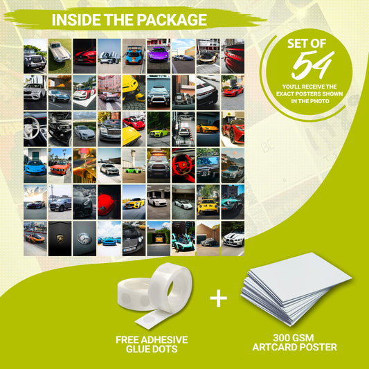 54 Car - Wall Collage Set