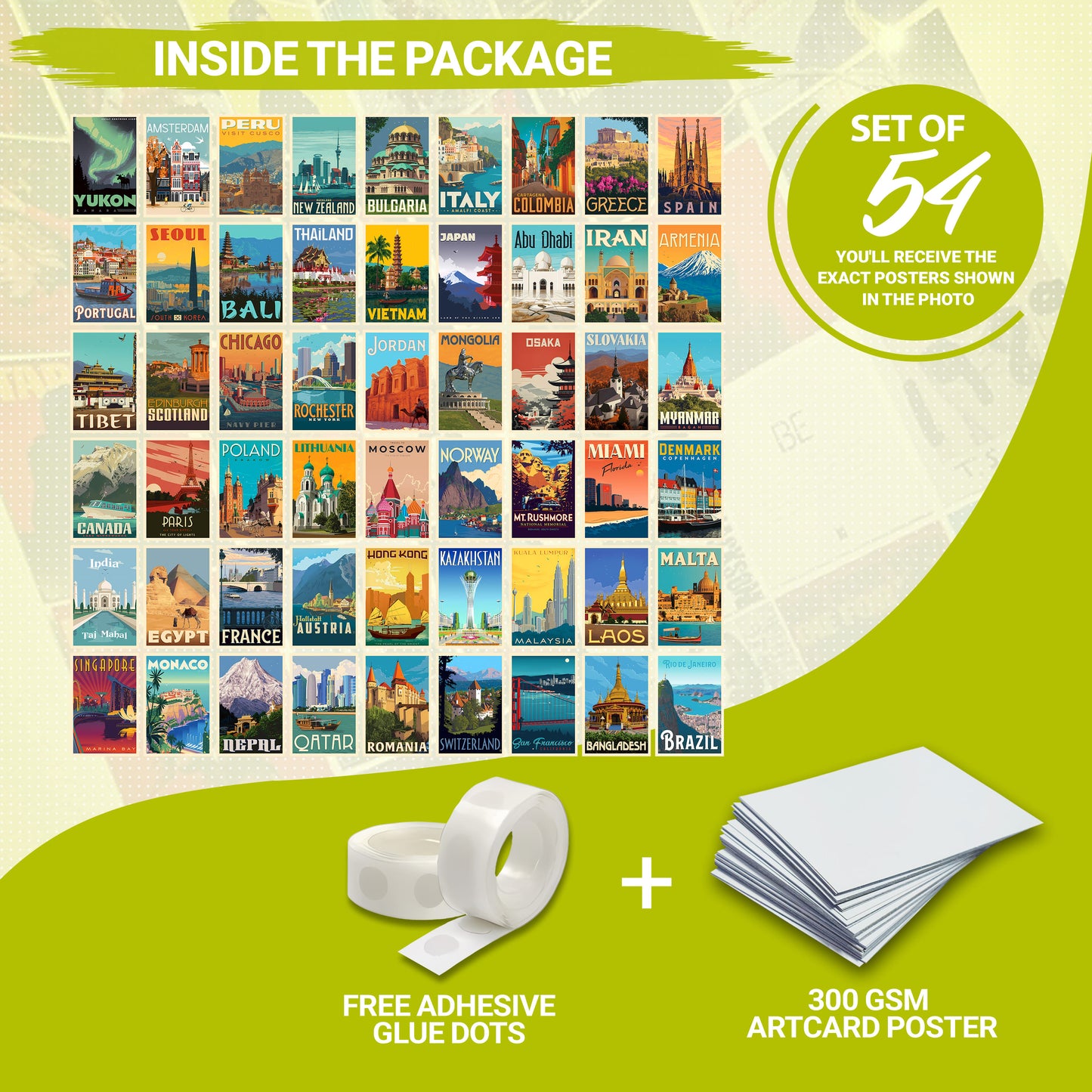 54 Travel - Wall Collage Set