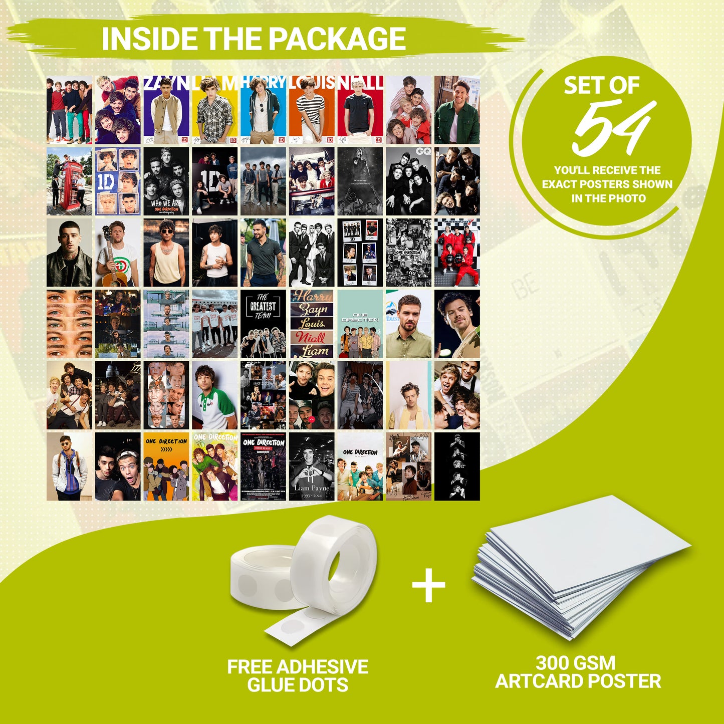 54 One Direction - Wall Collage Set