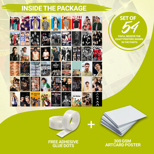 54 One Direction - Wall Collage Set