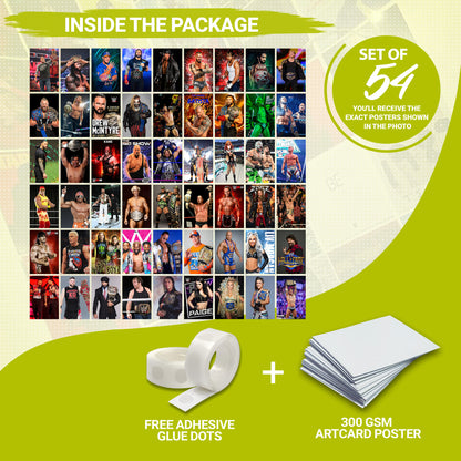 54 WWE - Wall Collage Set