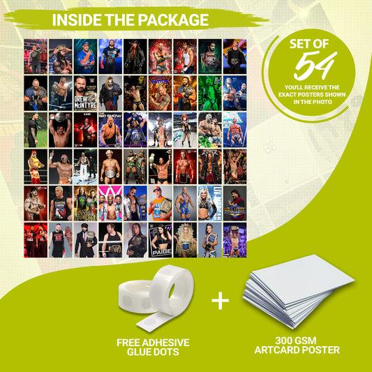 54 WWE - Wall Collage Set