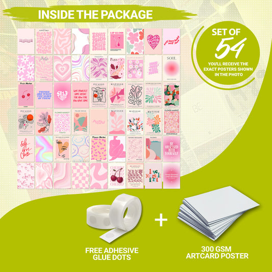 54 Danish Pink - Wall Collage Set