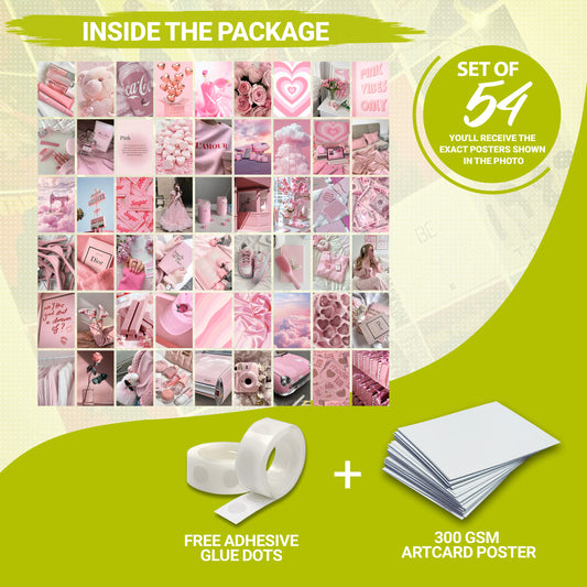 54 Pink Aesthetic - Wall Collage Set