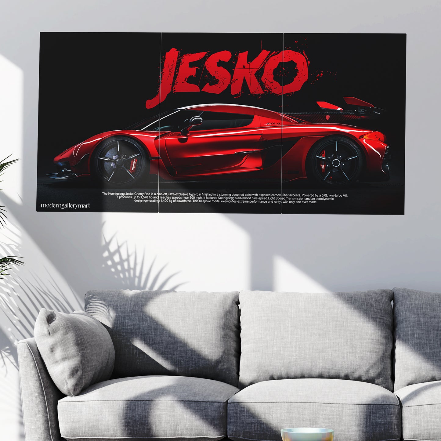 Koenigsegg Jesko - Car Poster- 3 Piece Set