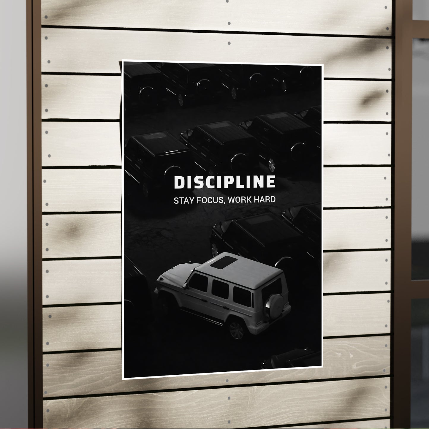 Discipline - Stay Focus Hard Work - Motivational Poster #03