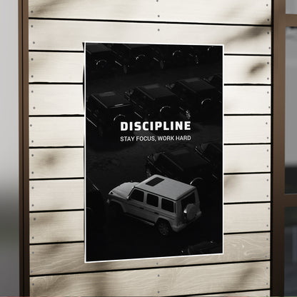 Discipline - Stay Focus Hard Work - Motivational Poster #03