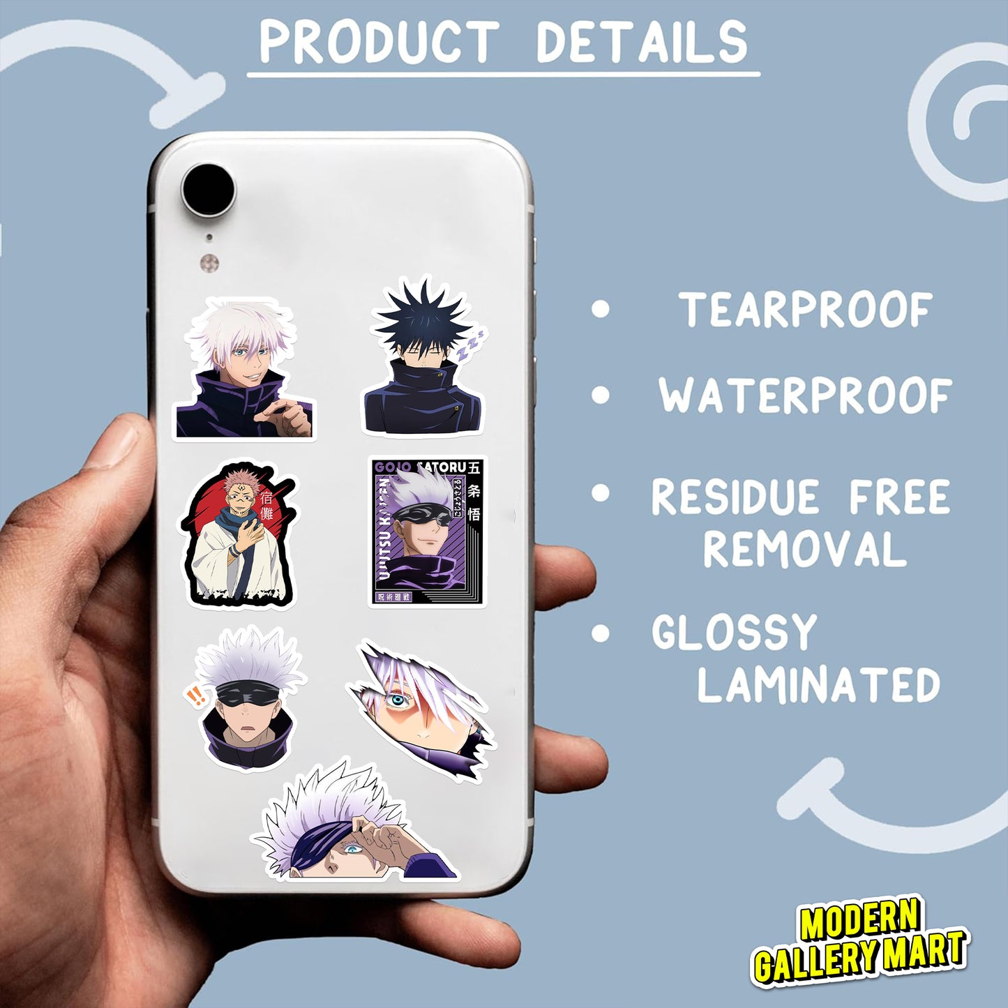 Jujutsu Kaisen Vinyl Stickers Pack (66pcs)