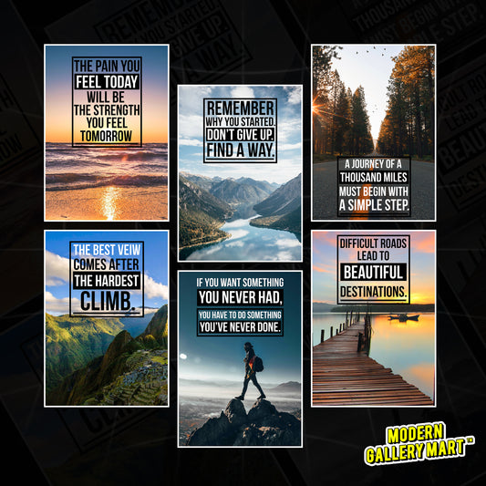 6 Quotes - Motivational Poster #1