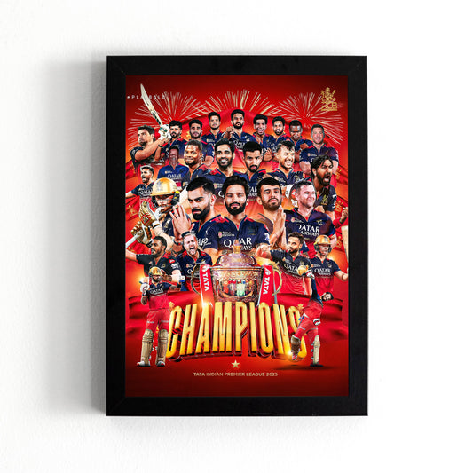 Virat Kohli - RCB IPL Victory - A4 Size Photo Frame #3