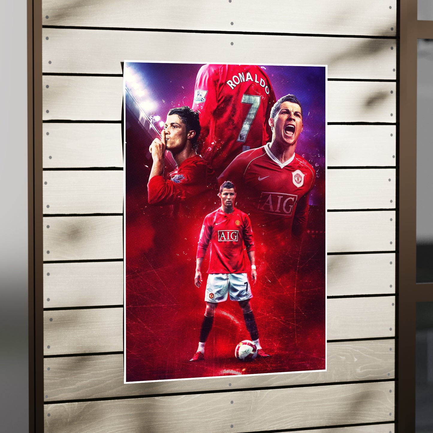 CR7 - Cristiano Ronaldo - Football Poster