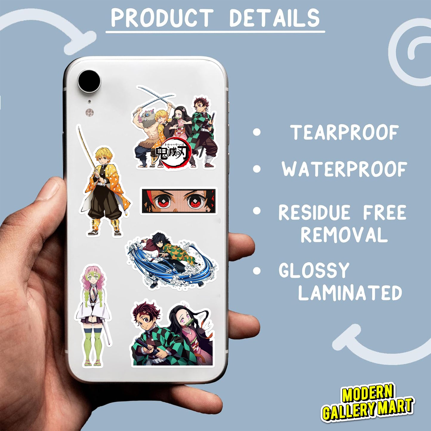 Demon Slayer Vinyl Stickers Pack (64pcs)