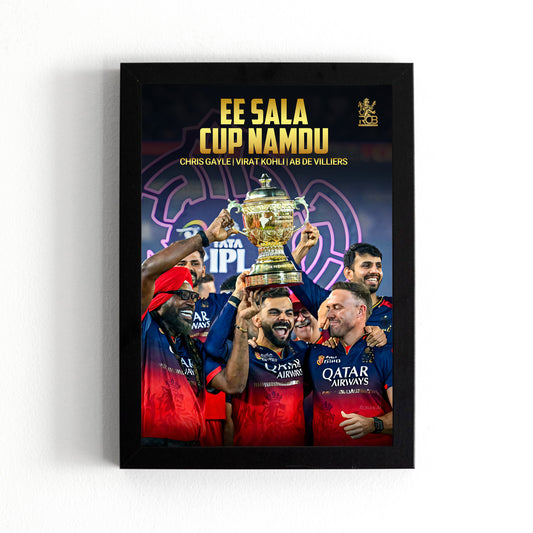 Virat Kohli - RCB IPL Victory - A4 Size Photo Frame #4
